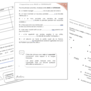L'opposition : MAIS et CEPENDANT