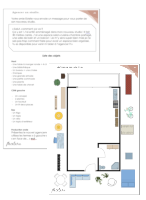 Agencer un studio - A1