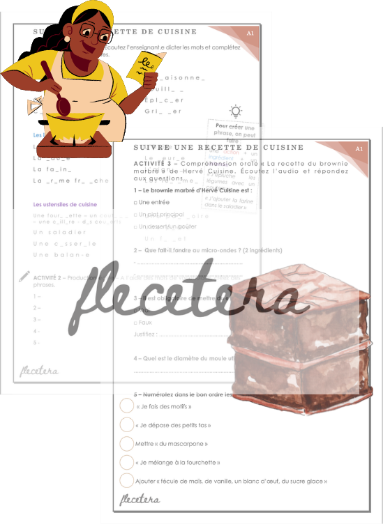 Suivre une recette de cuisine - A1