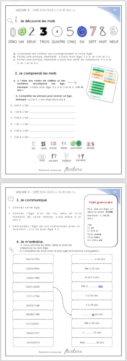 Programme FLE A1 : 7 jours pour parler de soi. – Image 5