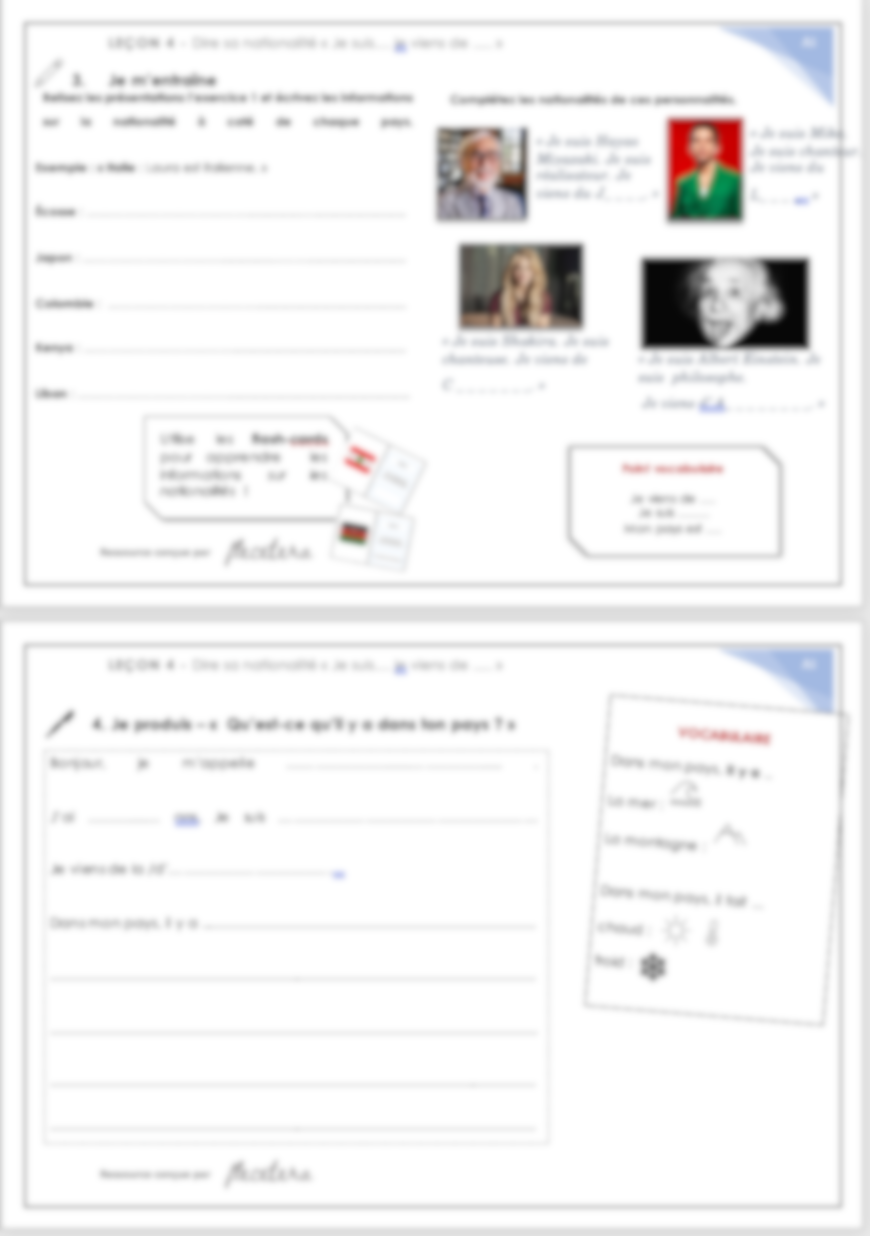 Programme FLE A1 : 7 jours pour parler de soi. – Image 7